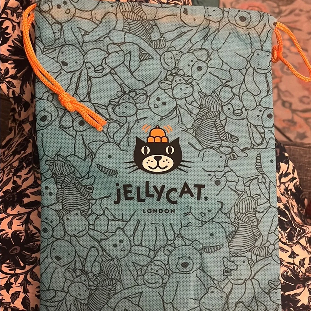 Jellycat Blue Drawstring Bag like new